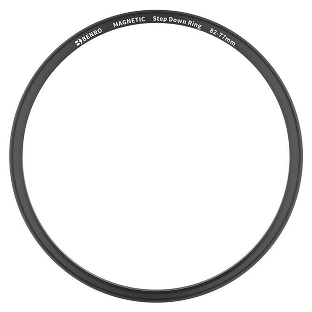 Black step down ring with Benro branding on a white background
