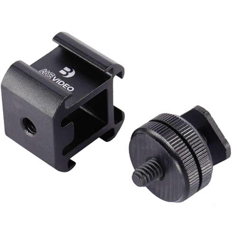 Two black camera accessories with a visible brand logo on a white background
