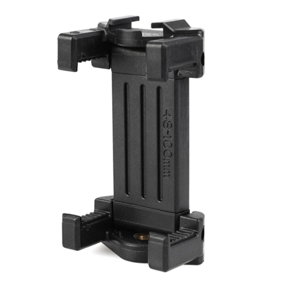Benro MH2N Smartphone Clip Holder with adjustable grip, cold shoe mount, and 1/4-inch thread for tripods and accessories.