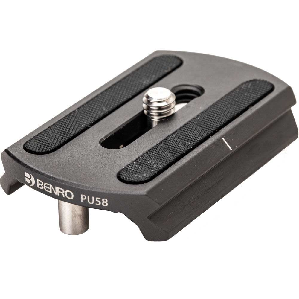 Benro SupaDupa carbon‑fiber monopod with twist‑lock sections and built‑in pan‑tilt head, rubber or spiked rotating foot