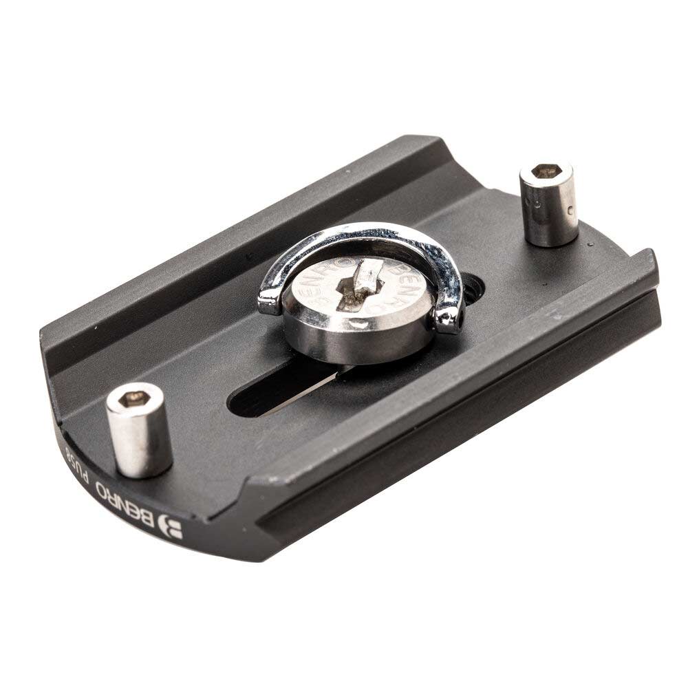 Benro SupaDupa carbon‑fiber monopod with twist‑lock sections and built‑in pan‑tilt head, rubber or spiked rotating foot