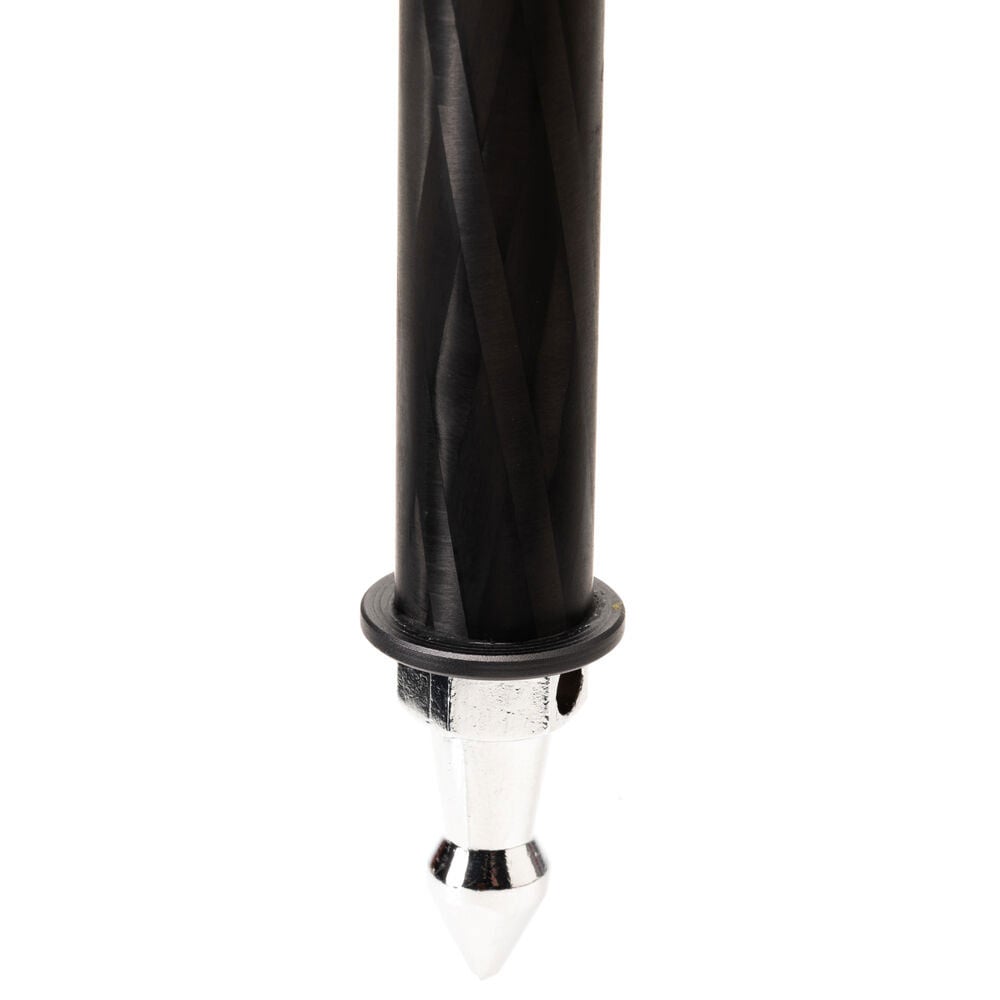 Benro SupaDupa carbon-fiber monopod with integrated pan‑tilt head, twist‑lock sections and spiked/rubber rotating foot.