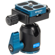 Benro N00P Ball Head with Arca-Type Quick Release – a compact and reliable ball head designed for precise positioning and quick camera attachment for lightweight setups.