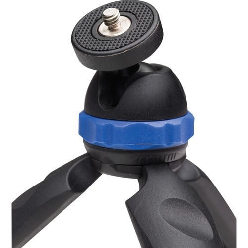 Benro PocketPod PP1 mini tripod in black, with flexible legs and 1/4″ mount for compact cameras or smartphones.