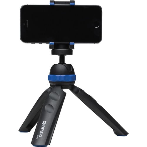 Benro PocketPod PP1 mini tripod in black, with flexible legs and 1/4″ mount for compact cameras or smartphones.