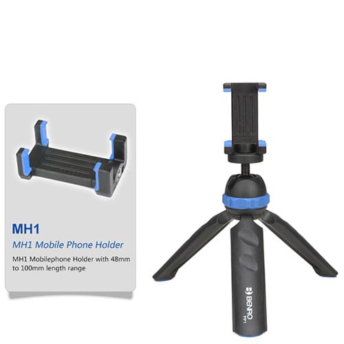 Benro PocketPod PP1 mini tripod in black, with flexible legs and 1/4″ mount for compact cameras or smartphones.