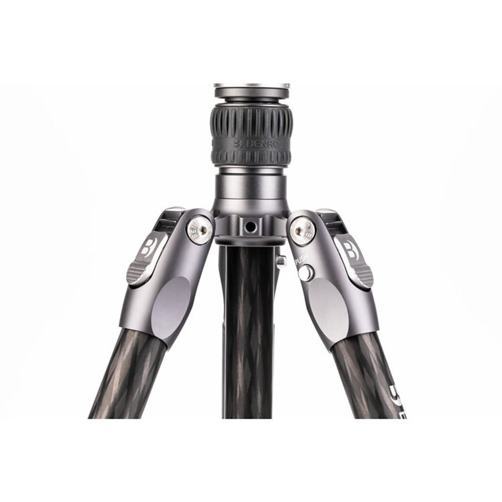 Benro Rhino 2 Series carbon‑fiber travel tripod with VX25 ball head — compact, lightweight with twist‑lock legs and Arca‑Swiss compatible head.