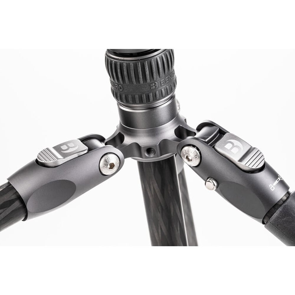 Benro Rhino 2 Series carbon‑fiber travel tripod with VX25 ball head — compact, lightweight with twist‑lock legs and Arca‑Swiss compatible head.
