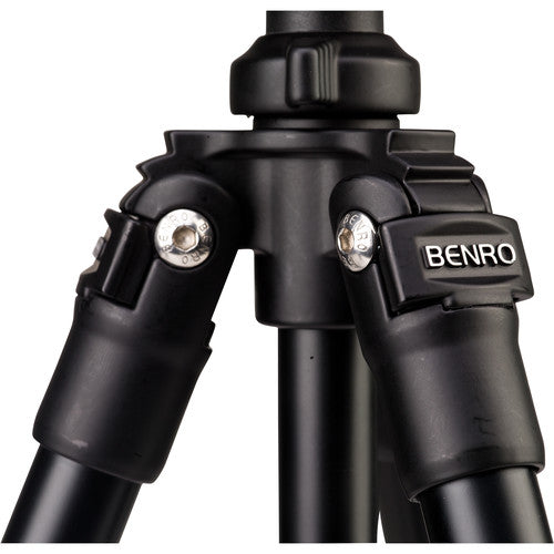 Benro Slim Twist aluminium travel tripod kit – compact, lightweight with twist‑lock legs and S2 pan‑tilt head.