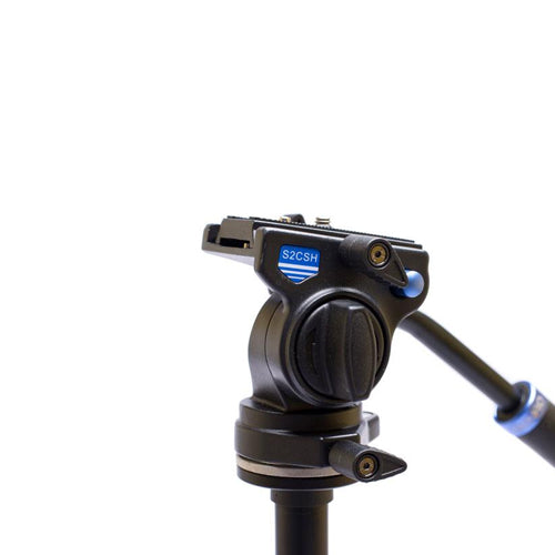Benro Slim Twist aluminium travel tripod kit – compact, lightweight with twist‑lock legs and S2 pan‑tilt head.