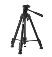 Benro T691 Aluminium Tripod with quick-release head and adjustable legs, lightweight support for casual photography and travel.