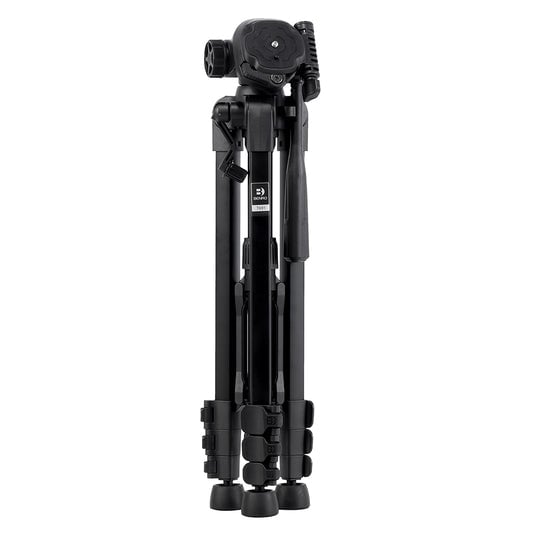 Benro T691 Aluminium Tripod with quick-release head and adjustable legs, lightweight support for casual photography and travel.