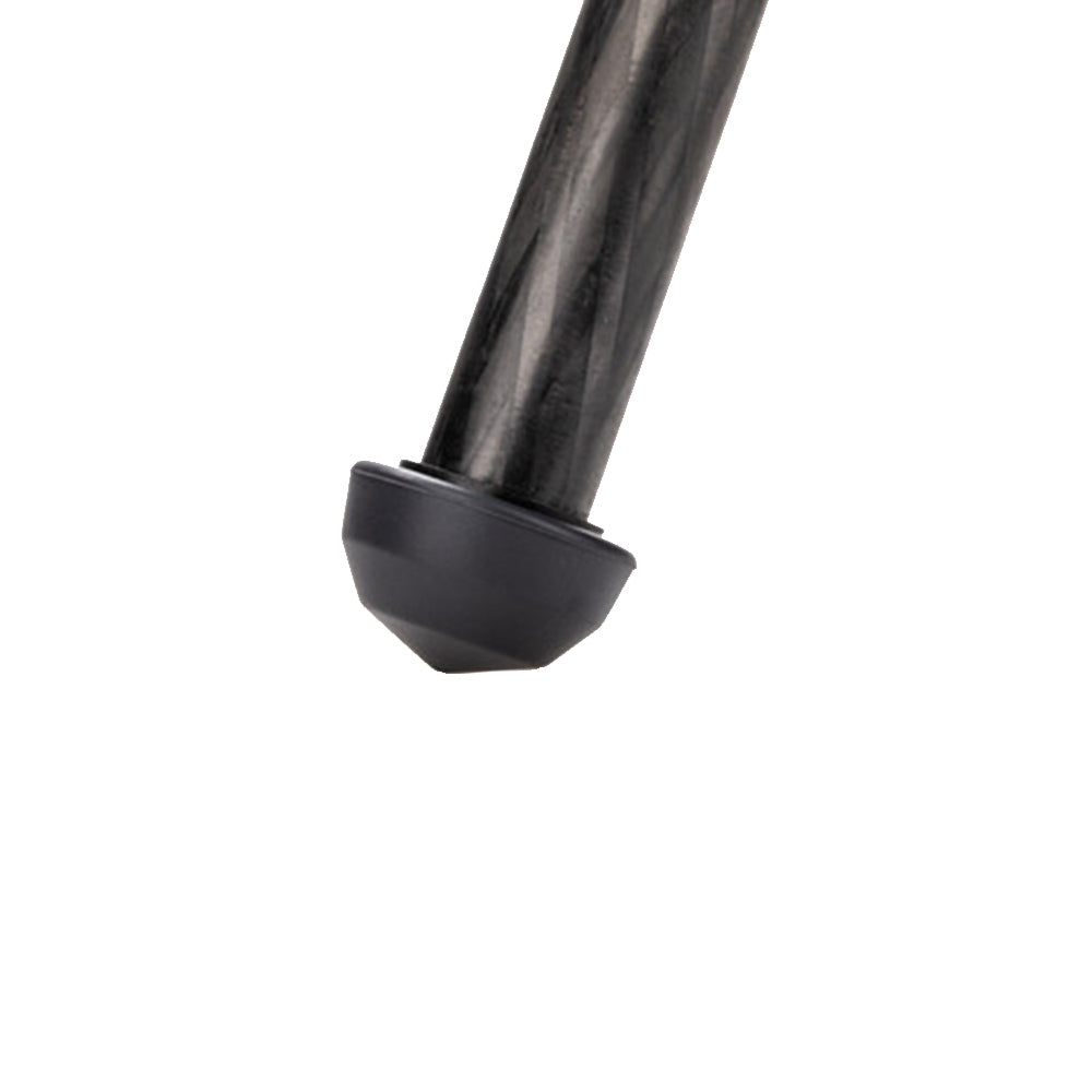 Benro Tortoise Columnless Carbon Fibre Tripod folded compactly, showcasing lightweight, stable travel design with carbon fiber legs and twist locks.