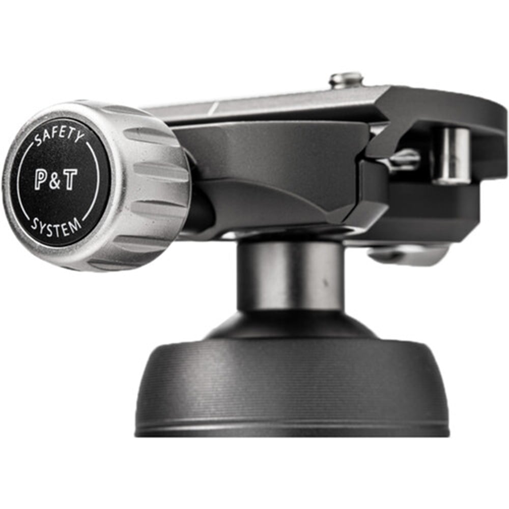 Benro VX20 Two‑Series Arca‑type aluminum ball head in black with ergonomic control knobs for smooth pan and tilt adjustments.