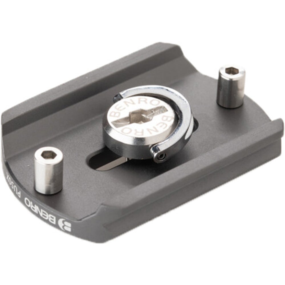 Benro VX20 Two‑Series Arca‑type aluminum ball head in black with ergonomic control knobs for smooth pan and tilt adjustments.