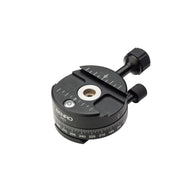 Camera lens leveler with brand name on a white background