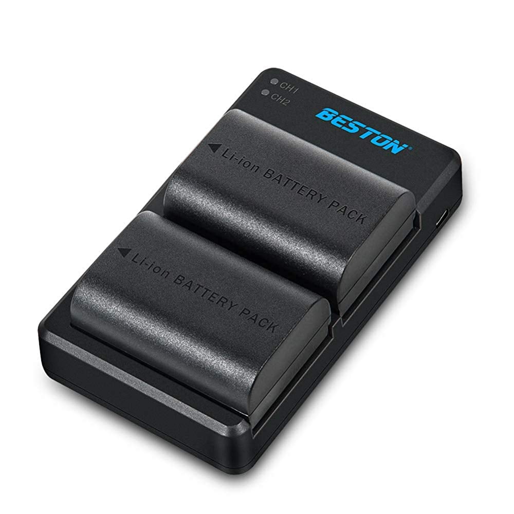 eston Dual Charger with LP-E6 Batteries – charges two Canon LP-E6 batteries simultaneously, providing reliable power for extended shooting sessions.