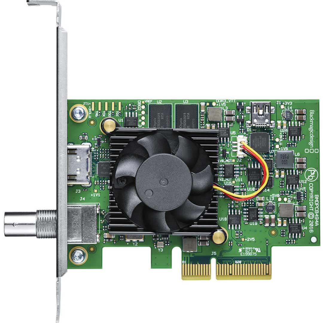 Blackmagic DeckLink Mini Monitor 4K is a low-profile PCI Express playback card allows you to connect to any television or monitor.