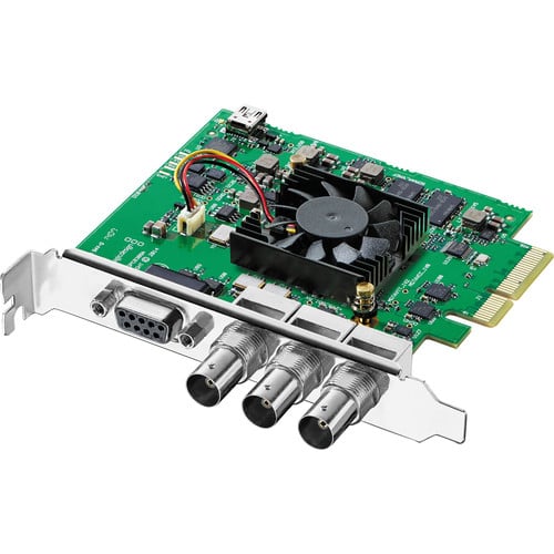 Blackmagic Design Decklink SDI 4K Capture & Playback Card has a single multi-rate SDI input and multi-rate SDI.