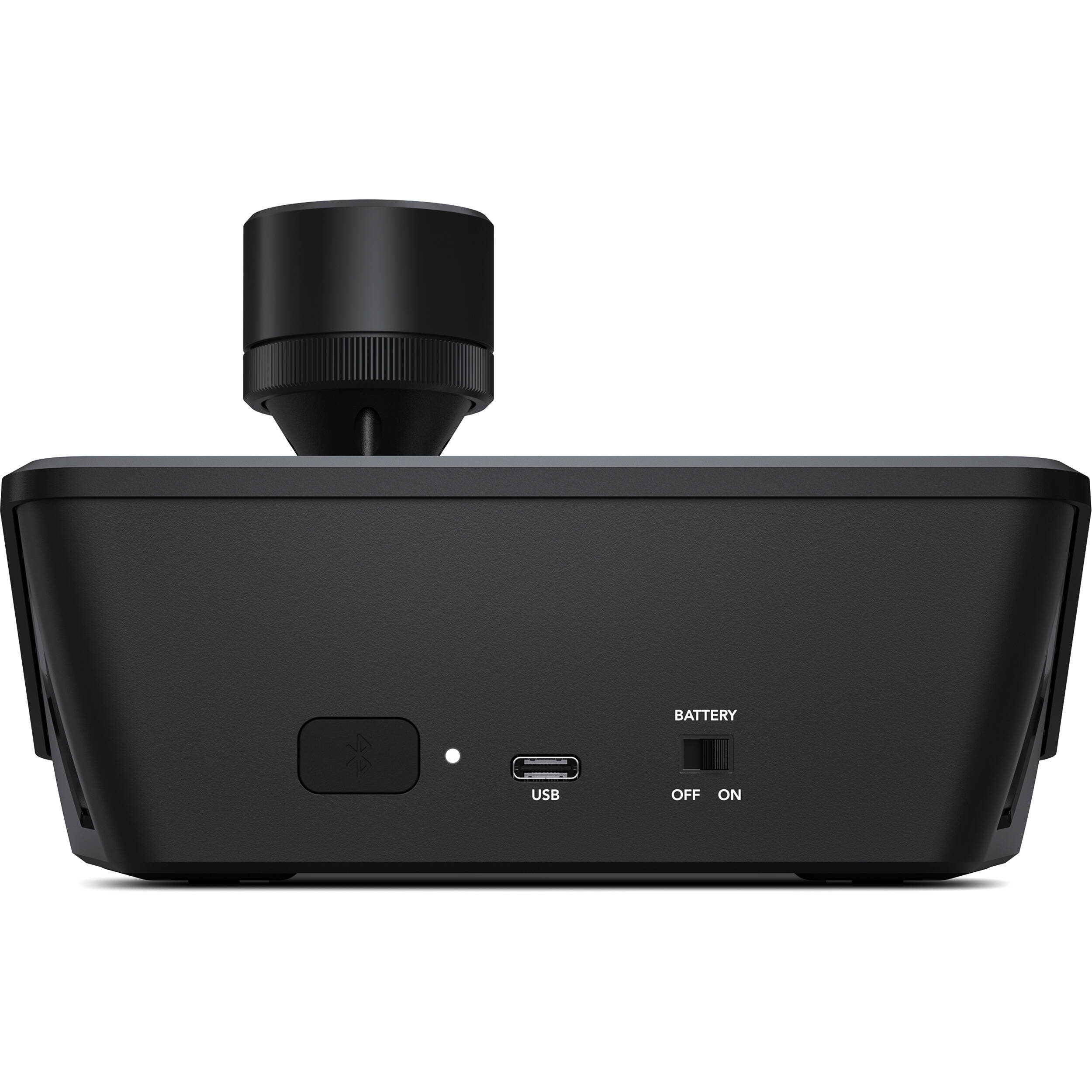 ATEM Micro Camera Panel portable CCU controller for multi-camera live production with iris, pedestal, and colour balance controls.