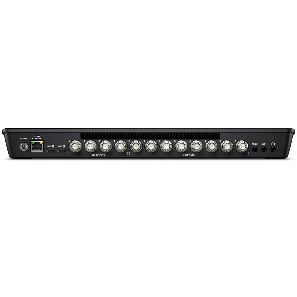 Quality 8 SDI Input Switcher for live streaming on-location. Records 9 separate H.264 video streams in real time and saves a DaVinci Resolve project file.
