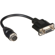 The Blackmagic Design Lens Adaptor Cable for Micro Studio Camera connects to the connector on the expansion break out cable supplied with the camera.
