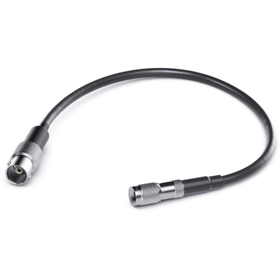 Blackmagic Design DIN 1.0/2.3 to BNC Female Adaptor Cable (20cm) Din 1.0/2.3 connector to another device with a regular BNC cable