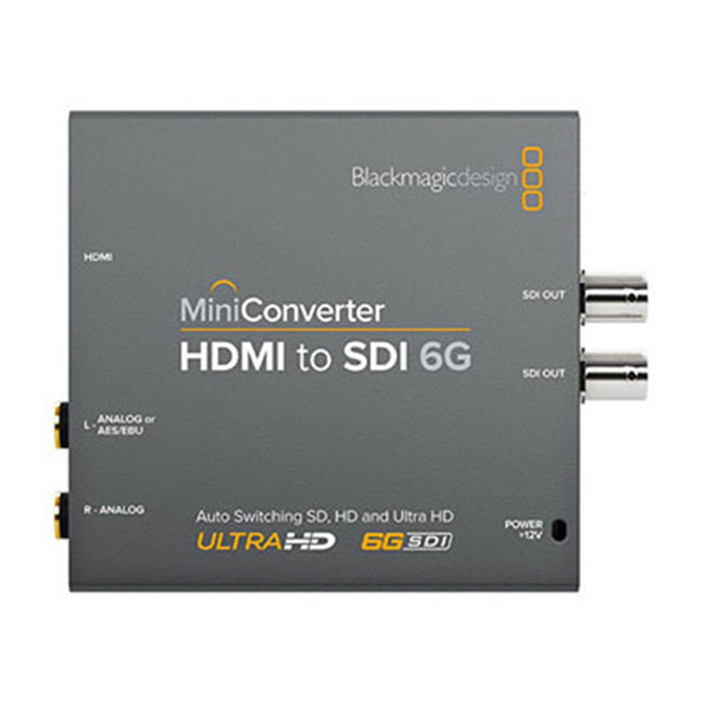 Blackmagic Broadcast Accessory brings an advanced solution to convert HDMI consumer devices to broadcast quality SD, HD, 3G, or 6G-SDI.
