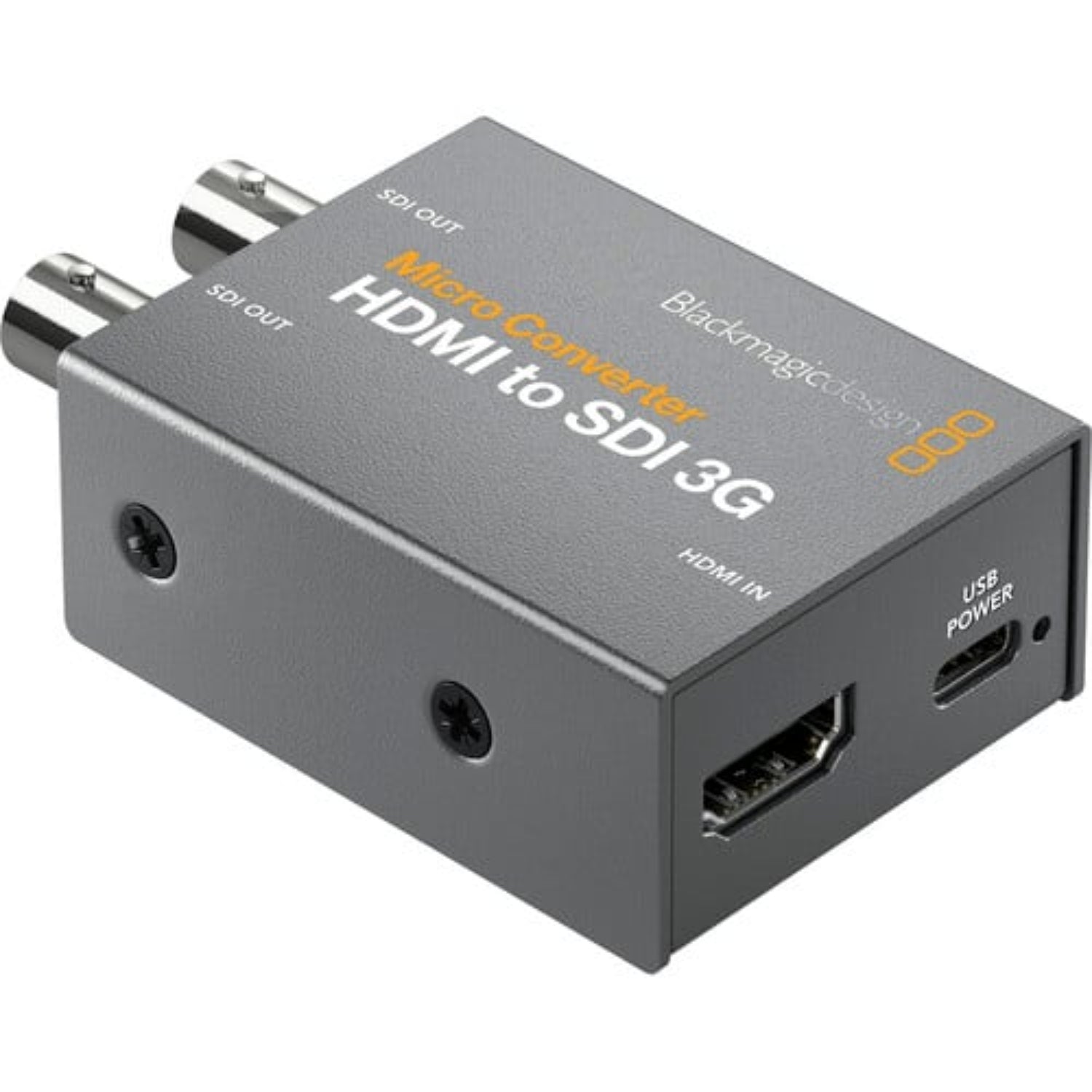 The Blackmagic Design Micro Converter HDMI to SDI 3G enables you to link HDMI cameras or computers to pro-style SDI (BNC) monitors or components.