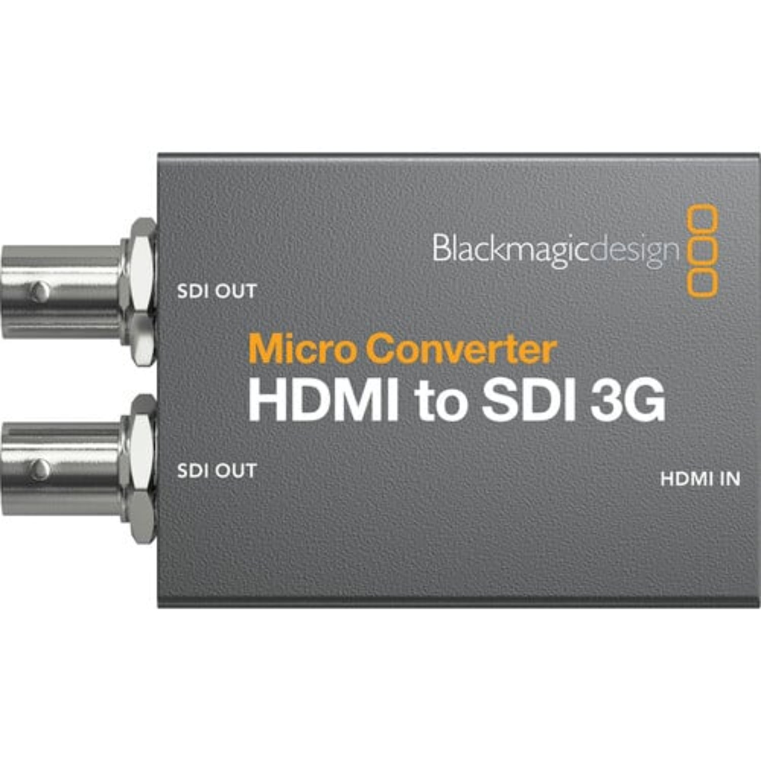 The Blackmagic Design Micro Converter HDMI to SDI 3G enables you to link HDMI cameras or computers to pro-style SDI (BNC) monitors or components.