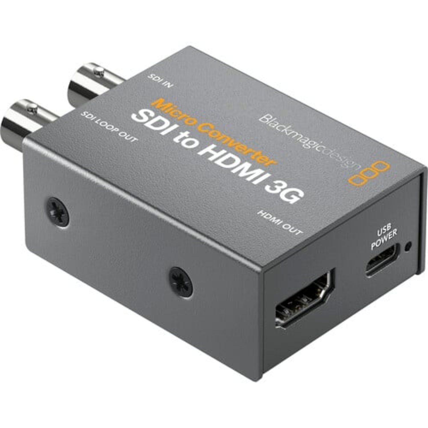 The Blackmagic Design Micro Converter SDI to HDMI 3G Design enables you to use HDMI-input monitors and televisions for production monitoring.