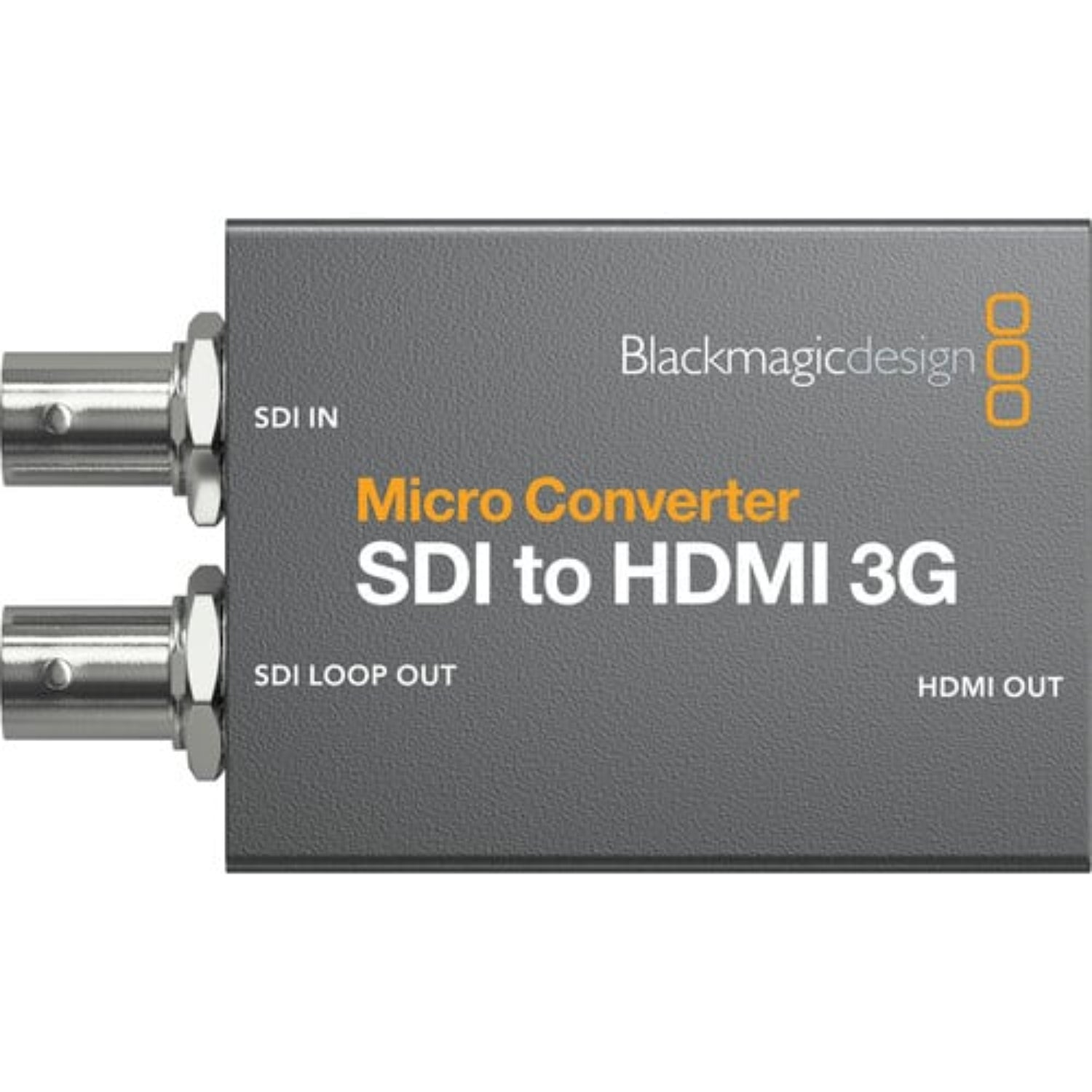 The Blackmagic Design Micro Converter SDI to HDMI 3G Design enables you to use HDMI-input monitors and televisions for production monitoring.