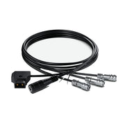This Blackmagic Design Cable Pack lets you conveniently power your Pocket Cinema Camera 4K from a variety of different power sources.