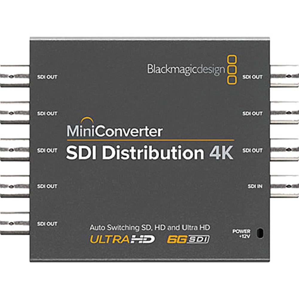 Blackmagic UpDownCross HD Converter connect HDMI computers to SDI projectors. Enabling SD or HD video format to any other SD or HD video format.