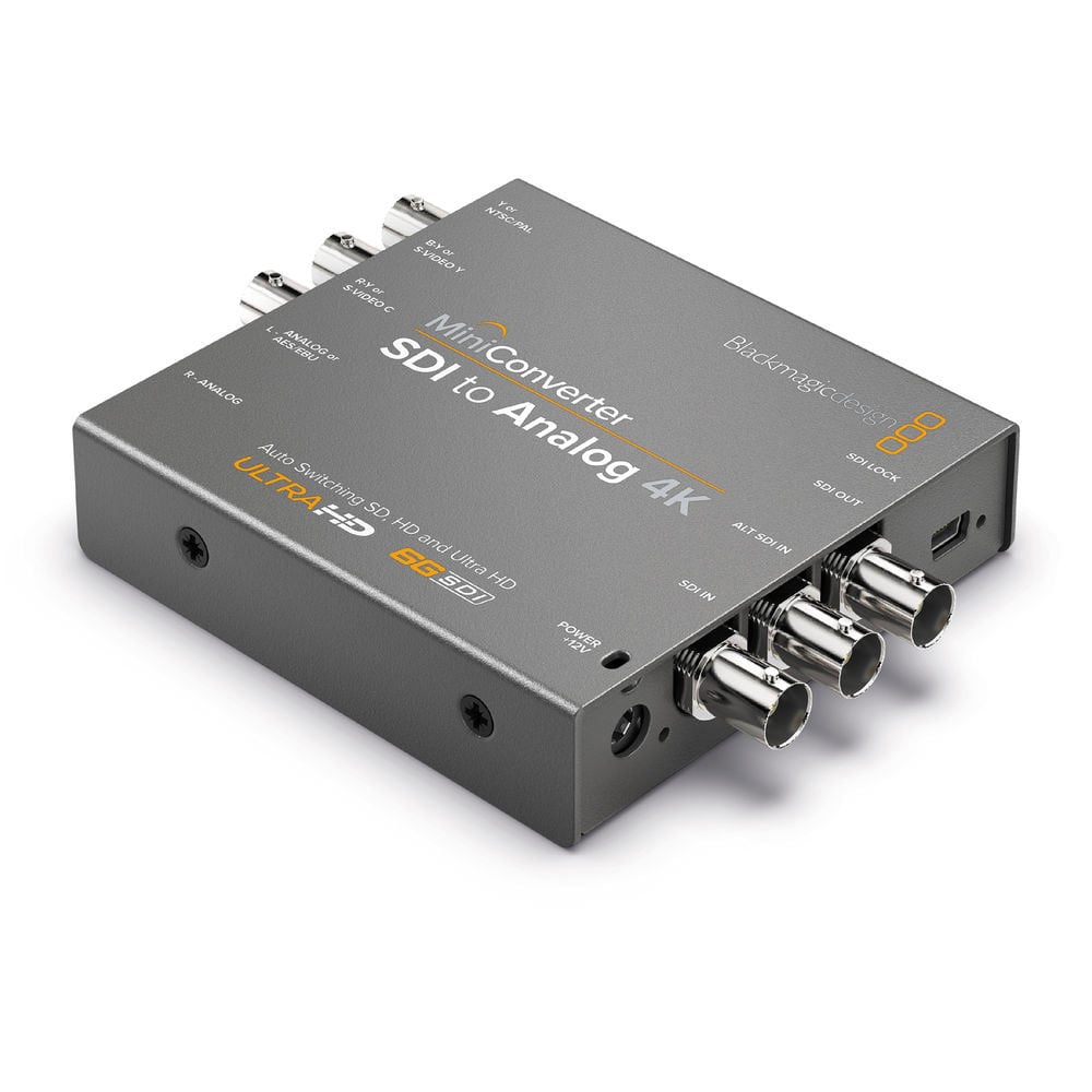 Ideal for post-production environment with 6G-SDI technology gives you resolutions up to Ultra HD 4K, DCI 4K, & SD, HD, and 3G-SDI signal.