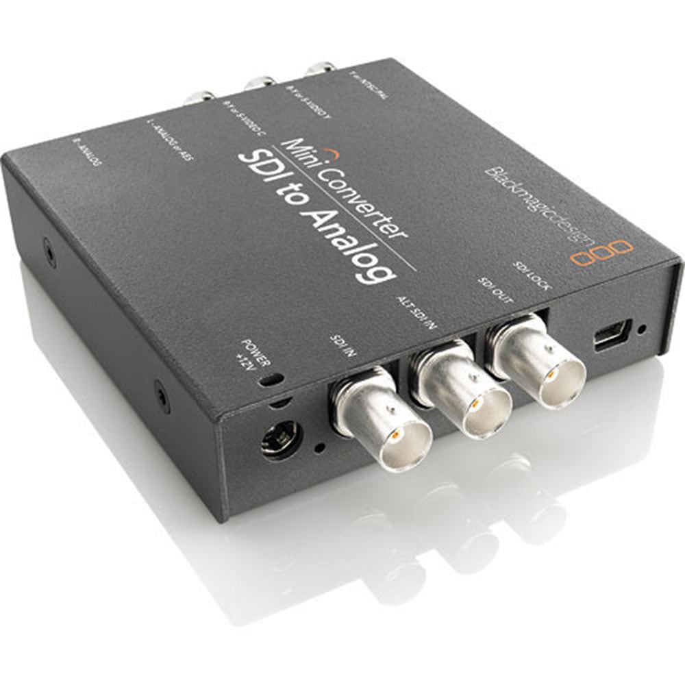 Backmagic Mini Converter SDI to Analog on a white background