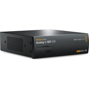 Convert from 12G-SDI to Analog with the Blackmagic SDI to Analog Mini Converter. Ideal for all broadcast and post-production.