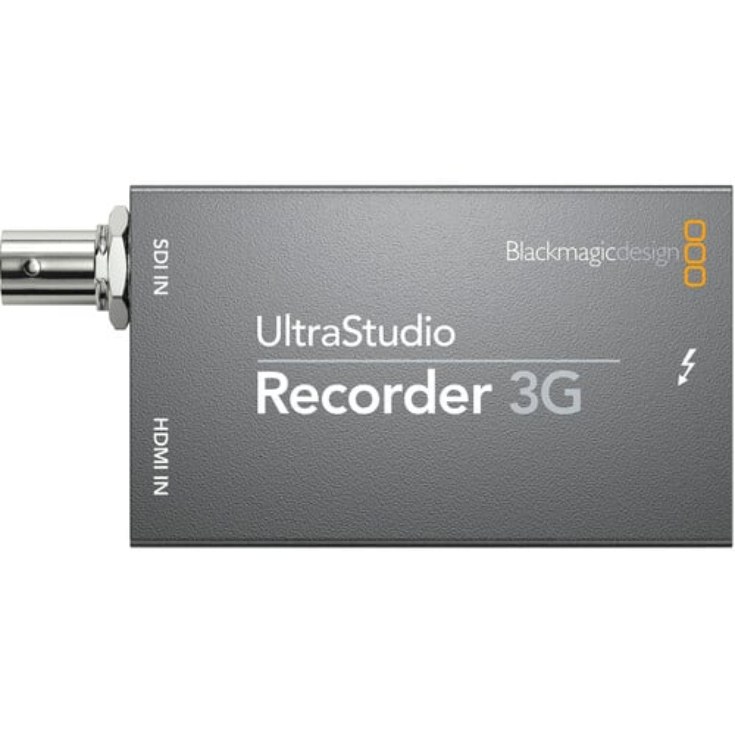 Blackmagic Design UltraStudio 3G Recorder lets you capture or stream video from your camera, or SDI or HDMI source via the Thunderbolt connection of your PC.