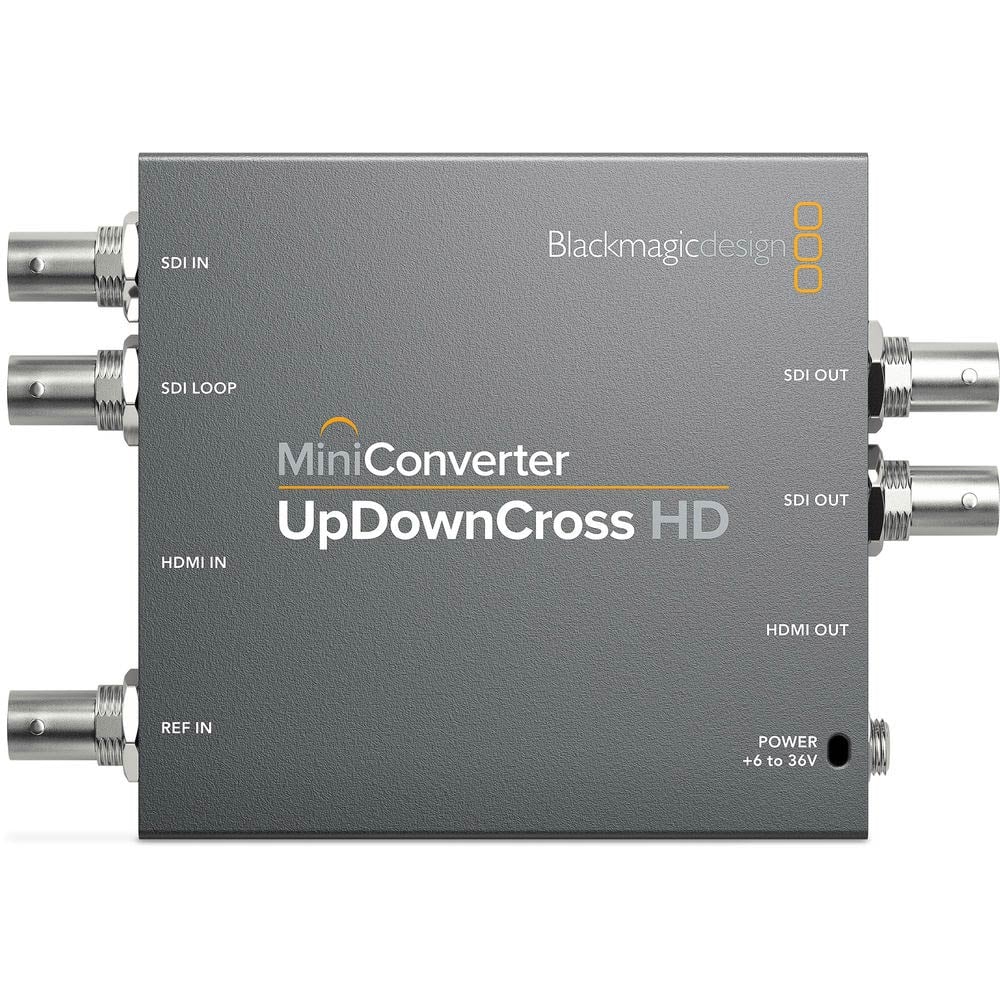 Blackmagic Design broadcasting solution that converts from SD, HD, 3G and 6G‑SDI video to analogue in HD/SD component, NTSC and PAL video.