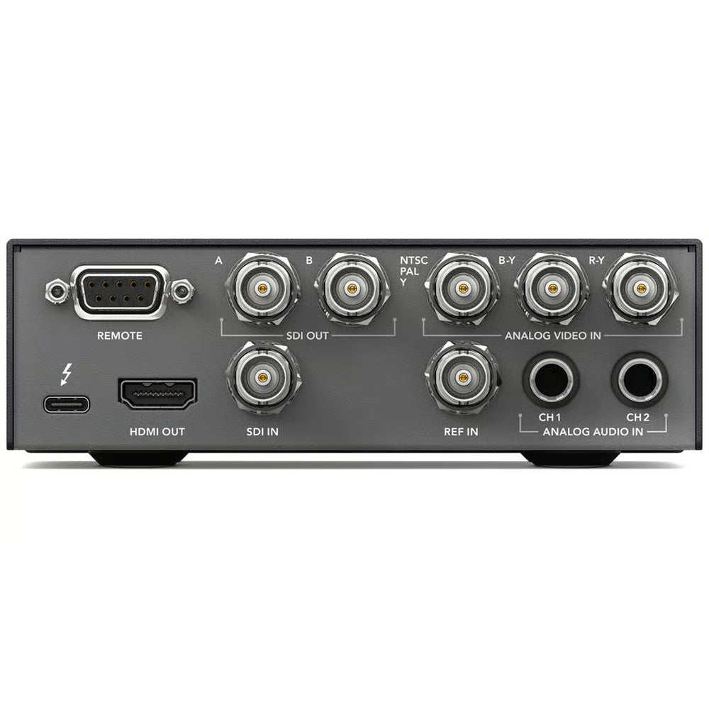 The Blackmagic Ultrastudio HD Mini lets you perform footage acquisition from digital or analog sources straight into your NLE of choice.