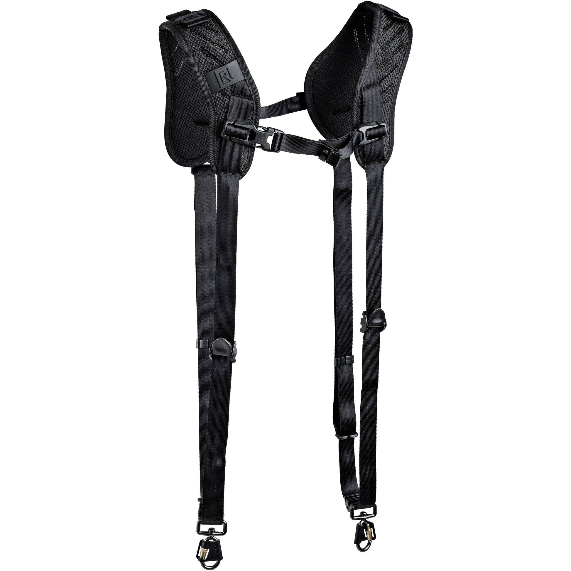 Black harness on a white background