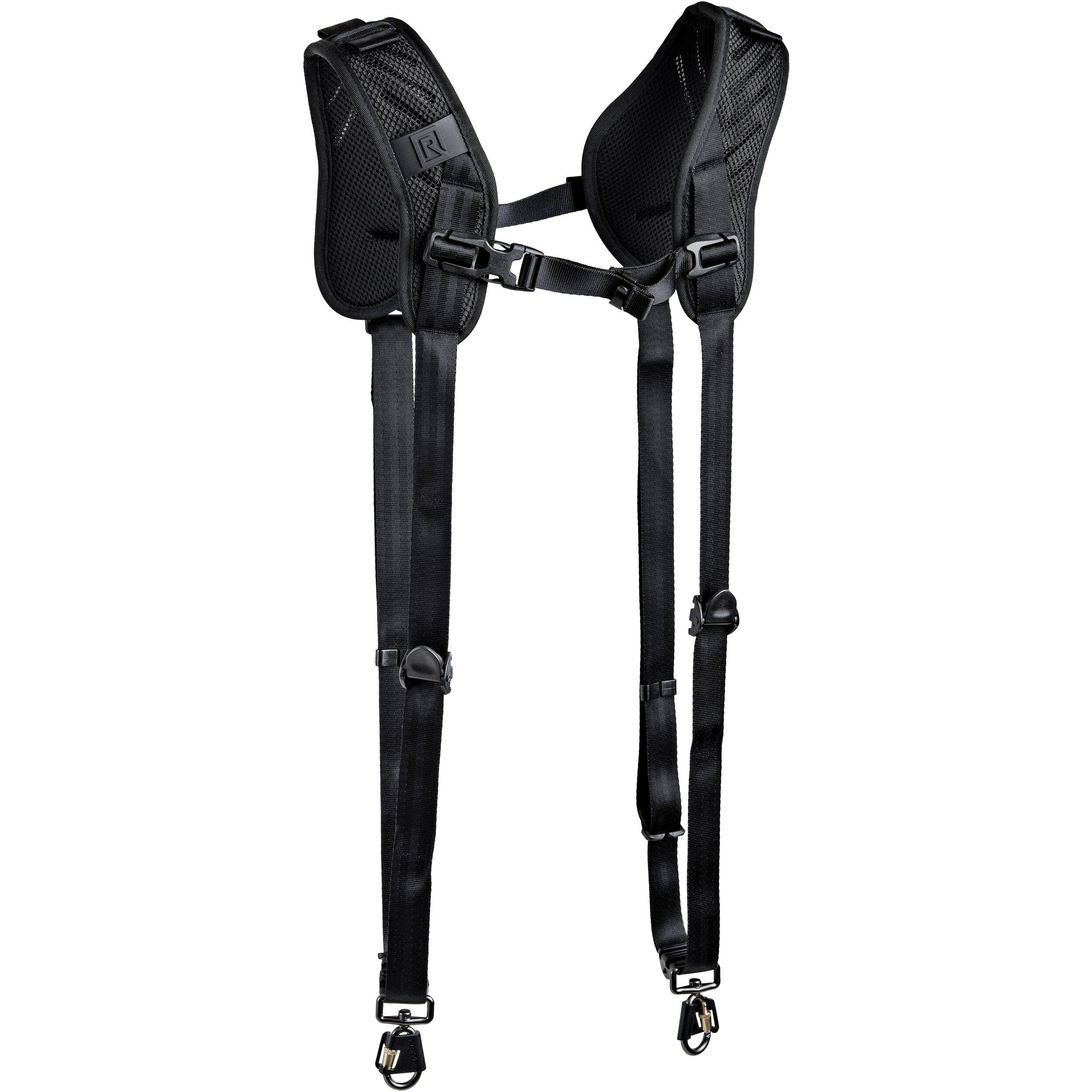Black harness on a white background