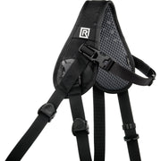 BlackRapid Curve Breathe Camera Strap – ergonomic camera strap with breathable padding and quick-adjust design for comfortable, secure carrying on the shoulder.