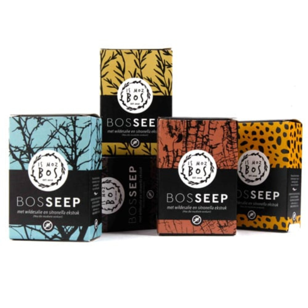 A proudly South Africa soap inspired by the African bushveld. Wild sage and citronella extract help keep those dreaded mosquitoes at bay.