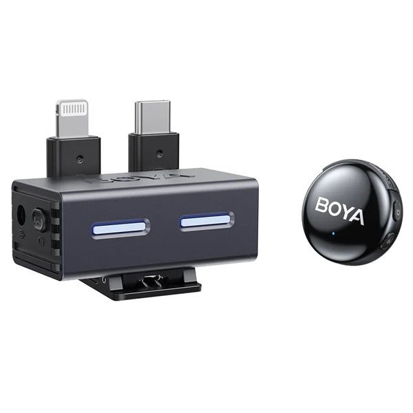 Boyalink 3 wireless microphone with AI noise cancellation and long battery life.
