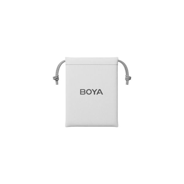 Boya Mini-15 Ultra-Mini Wireless Microphone System (iOS Lightning) with 2 ultra-compact 5g transmitters, 1 Lightning receiver, 3-level noise cancellation, 3 voice changer modes, 48kHz/16-bit audio, up to 100m range, 6-hour battery life (30 hours with charging case).