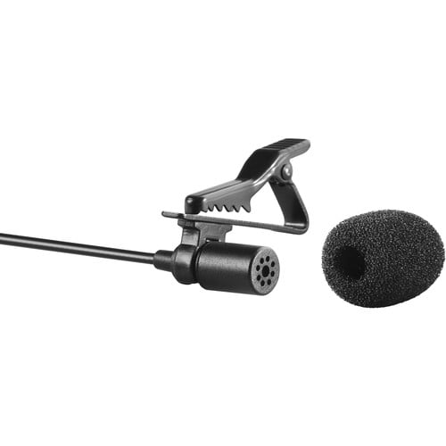Boya Omnidirectional Lavalier Microphone – compact, clip-on mic delivering clear, broadcast-quality sound for interviews, vlogging, and presentations.
