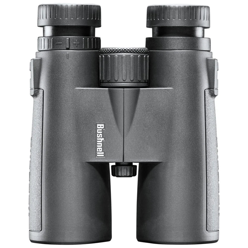 Bushnell 10x42 black binoculars with multi-coated lenses, and centre focus wheel.