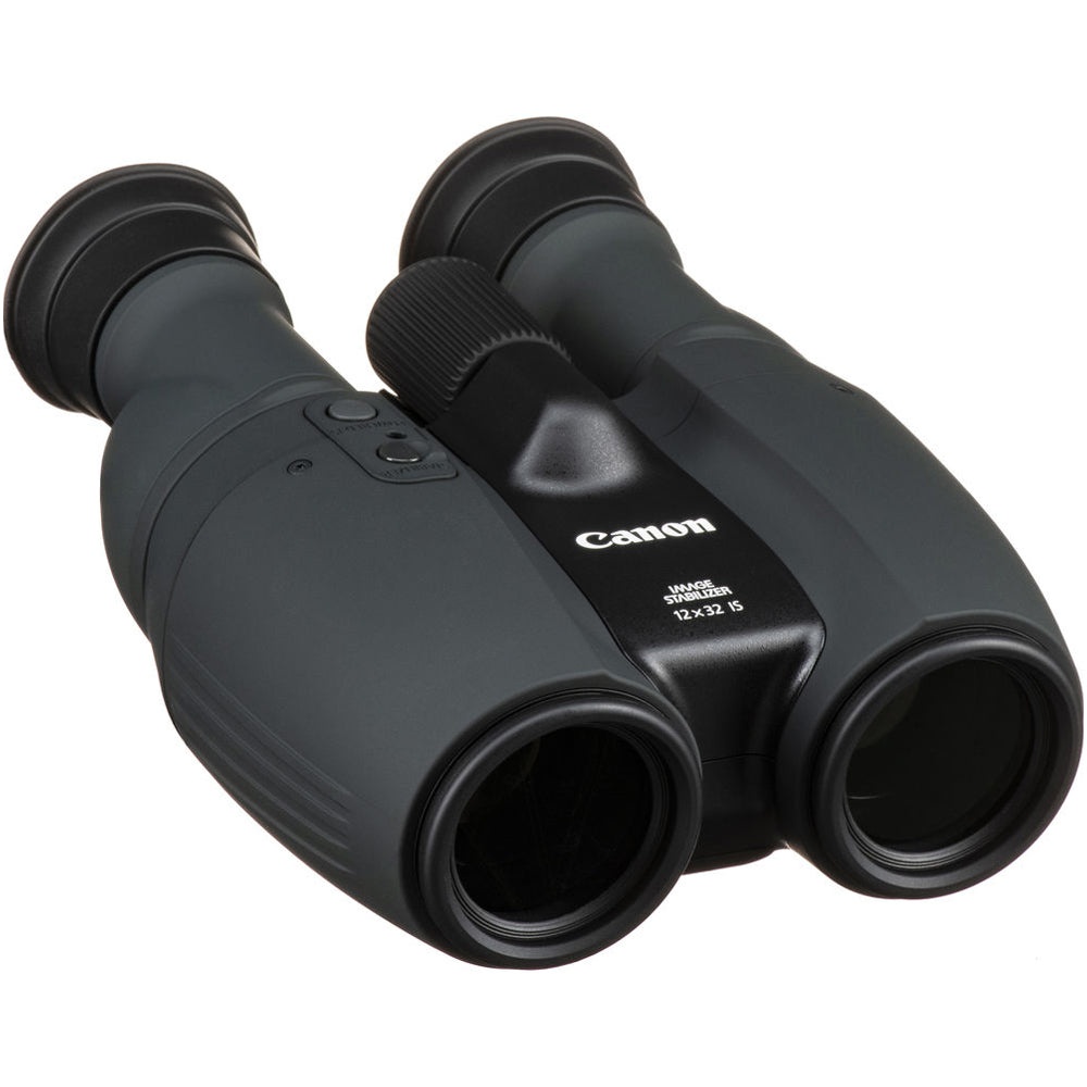 Canon 12x binoculars with image stabilisation and multi-coated optics for clear, steady viewing.