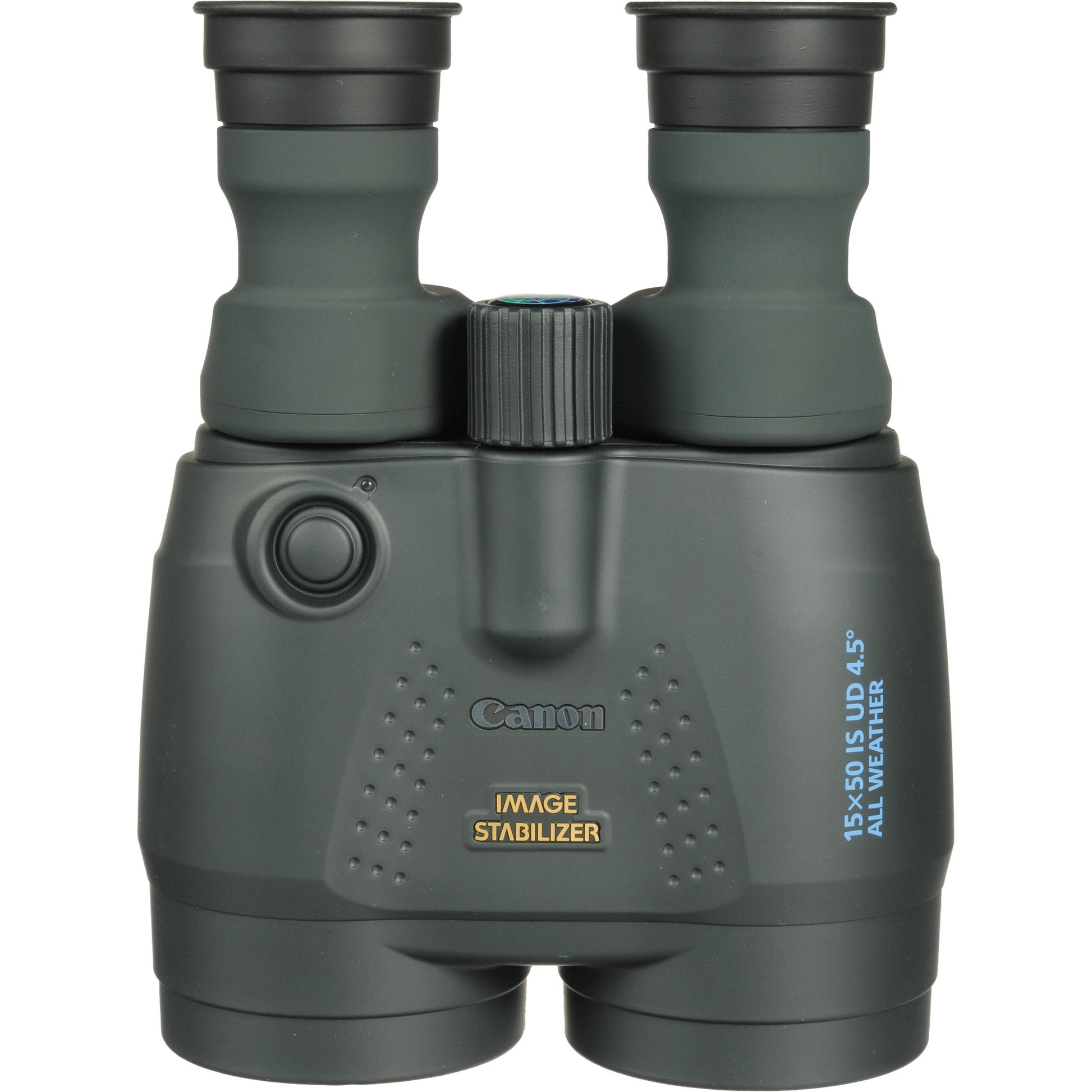Canon 15x50 IS waterproof binoculars with image stabilisation, UD lenses, and wide field of view.